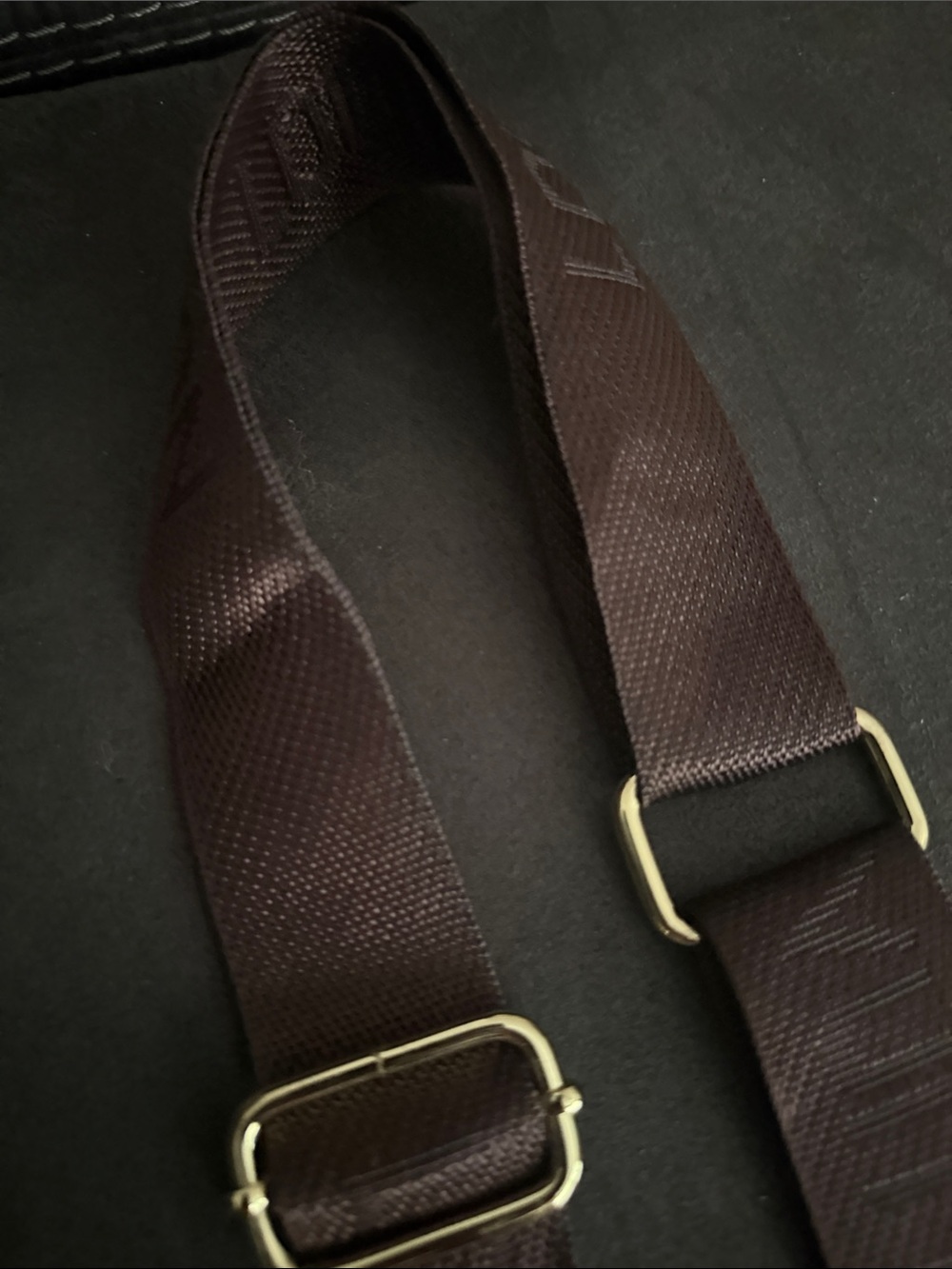Leather Key Strap with Gold Hardware - Brown